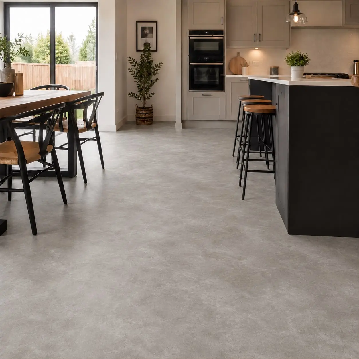 Dove Grey Stone Effect SPC Click Tiles
